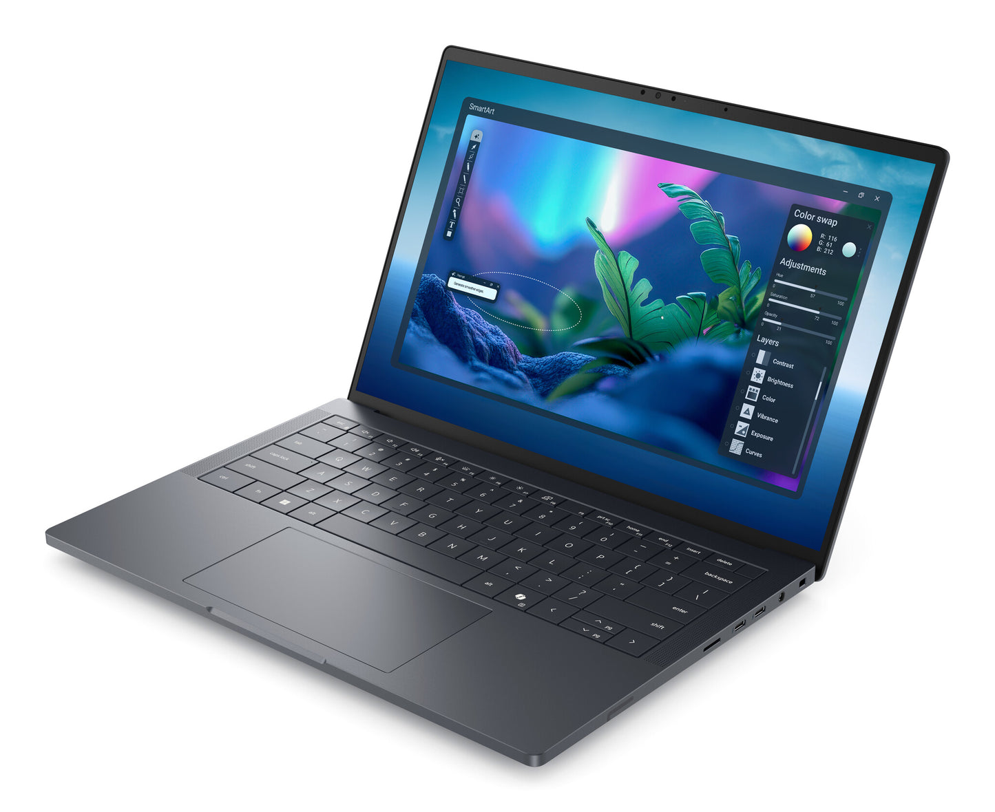 DELL Pro Max 14 Premium MA14250 Intel Core Ultra 7 265H Laptop 35.6 cm (14") Full HD+ 32 GB LPDDR5x-SDRAM 1 TB SSD NVIDIA RTX PRO 2000 Blackwell Wi-Fi 7 (802.11be) Windows 11 Pro Grey UK English