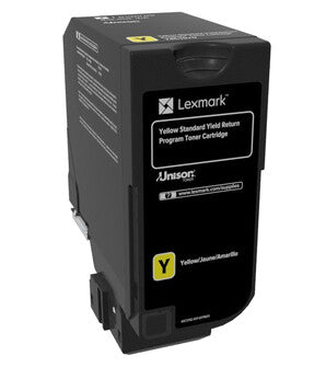 Lexmark 74C2SY0 toner cartridge 1 pc(s) Original Yellow