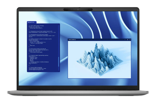 DELL Latitude 7455 Copilot+ PC Snapdragon X1P-64-100 Laptop 35.6 cm (14") Touchscreen Quad HD+ 16 GB LPDDR5x-SDRAM 512 GB SSD Wi-Fi 7 (802.11be) Windows 11 Pro UK English Grey