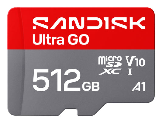 SanDisk Ultra GO 512GB MicroSDXC UHS-I memory card