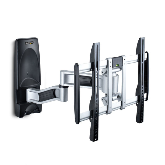 StarTech.com Articulating TV Wall Mount, VESA Wall Mount, Supports 26 to 65 inch/99lb/Flat/Curved TVs, Retractable Low Profile Wall Mount TV Bracket, Adjustable Corner TV Wall Mount - TAA