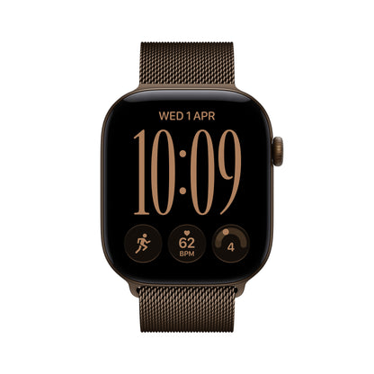 Apple Watch Series 12 GPS + Cellular 42mm Dark Bronze Aluminium Case with Dark Bronze Milanese Loop