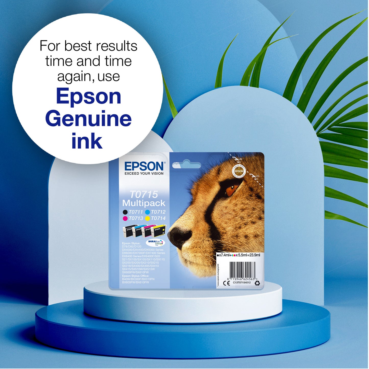 Epson Singlepack Yellow T0714 DURABrite Ultra Ink