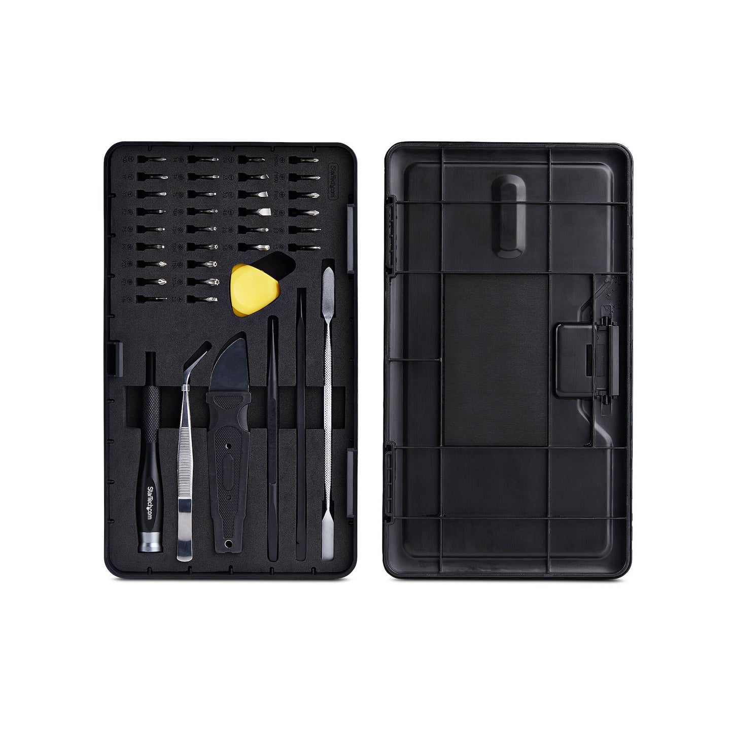 StarTech.com 40-Piece Computer Repair Toolkit for Laptop/PC/Electronics/Phone, 30-Bit Precision Screwdriver Set, Removable Lid with Magnetic Pad, Prying Tools