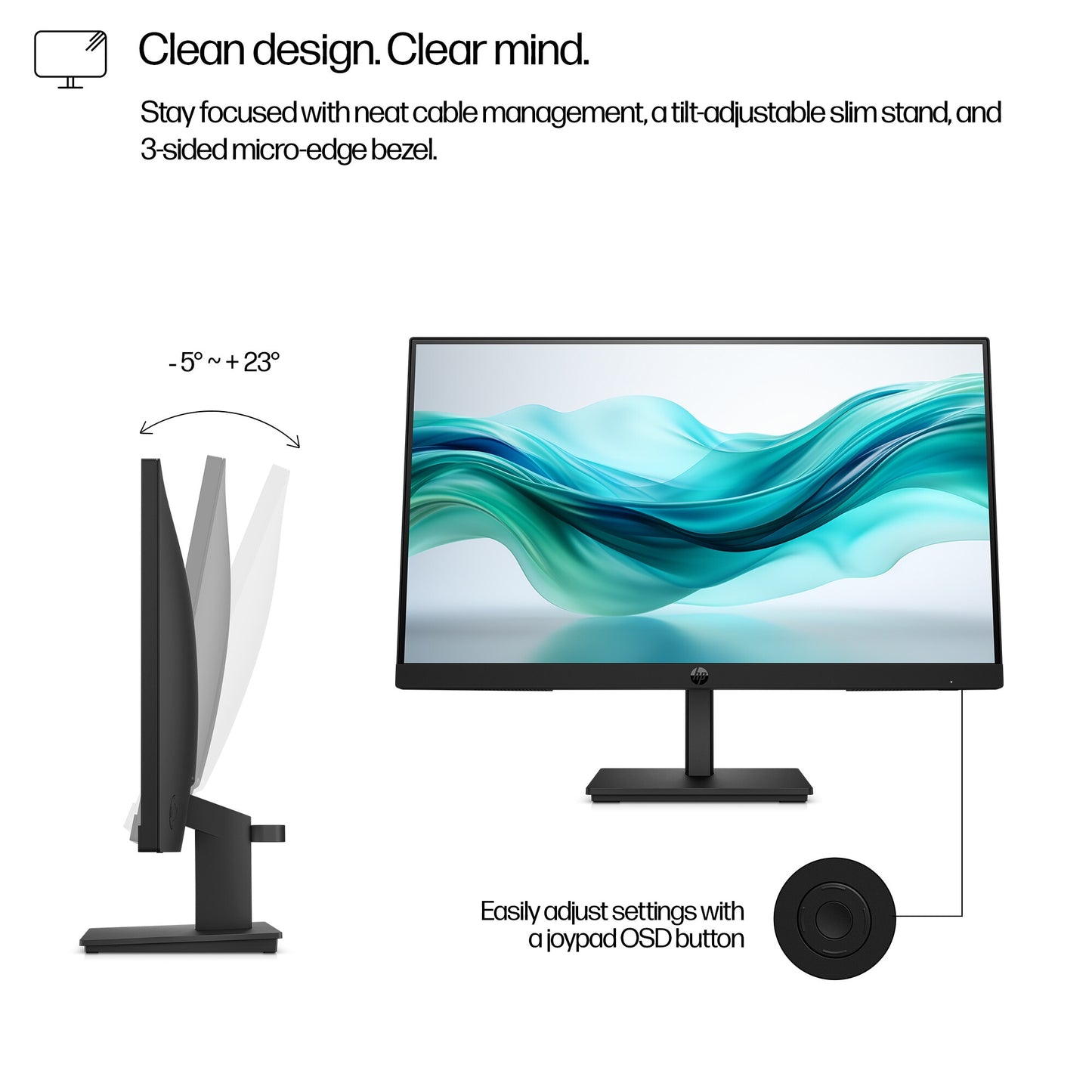 HP Series 3 Pro 21.5 inch FHD Monitor - 322pf