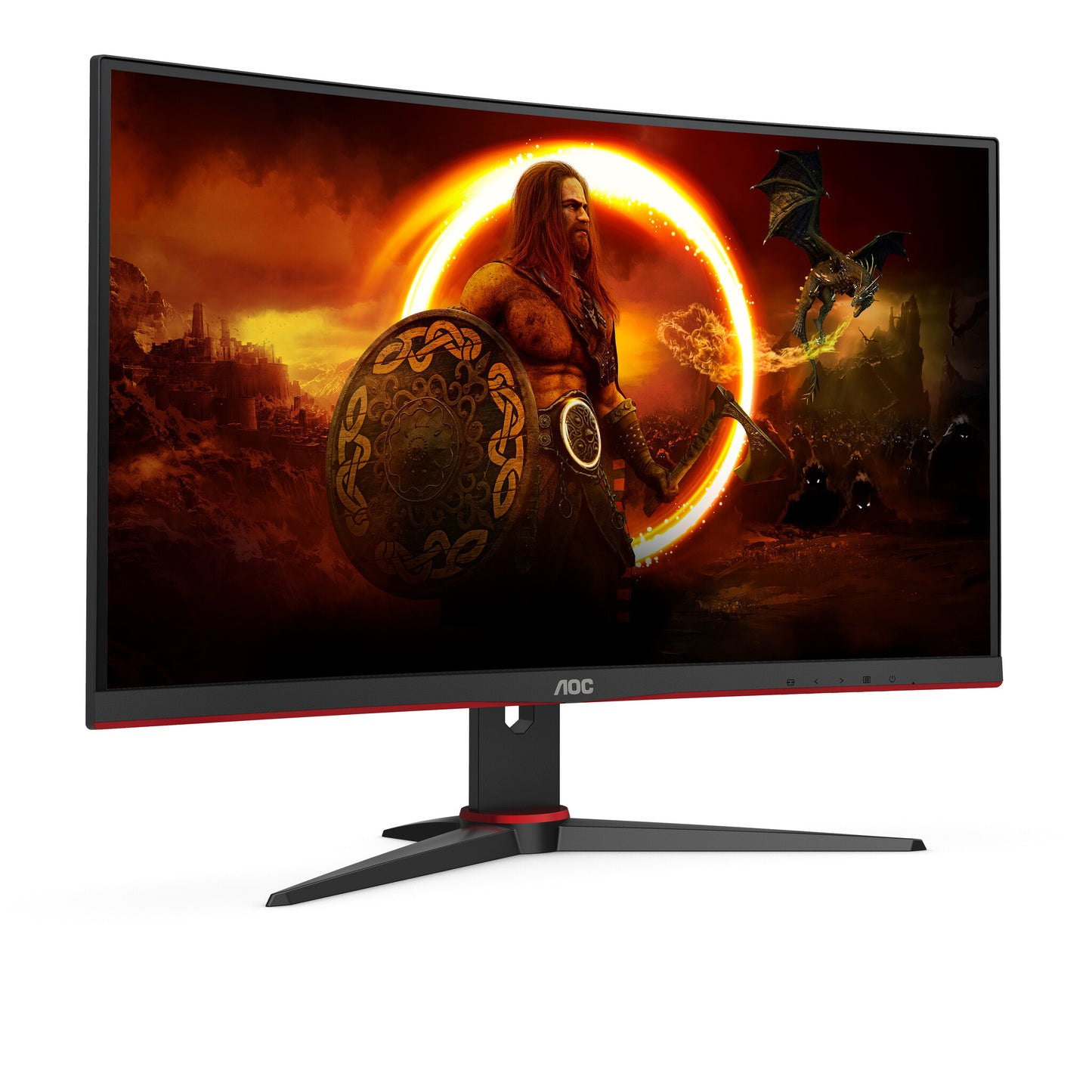 AOC G2 C24G2AE/BK computer monitor 59.9 cm (23.6") 1920 x 1080 pixels Full HD LED Black, Red