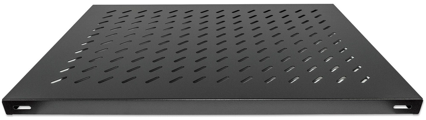 Intellinet 19" Fixed Shelf, 1U, 800mm Depth, Heavy-Duty, Max 100kg, Black
