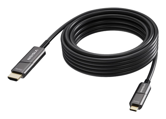 Vision TC 10MUSBCHDMI+/BL video cable adapter 10 m USB Type-C HDMI Type A (Standard) Black