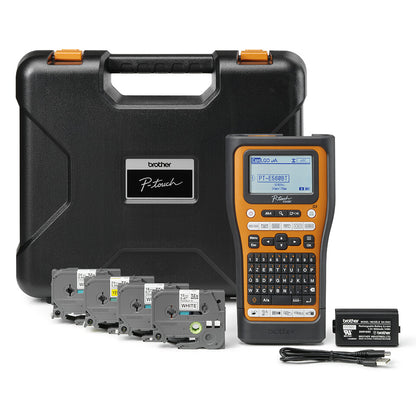 Brother PT-E560BTSP label printer Thermal transfer 180 x 180 DPI 30 mm/sec Wired & Wireless HSE/TZe Bluetooth QWERTY
