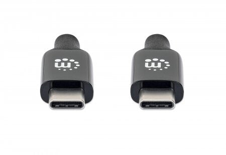 Manhattan USB-C to USB-C Cable, 5m, Active, Male to Male, Black, 10 Gbps (USB 3.2 Gen2 aka USB 3.1), 3A (fast charging), SuperSpeed+ USB, Lifetime Warranty
