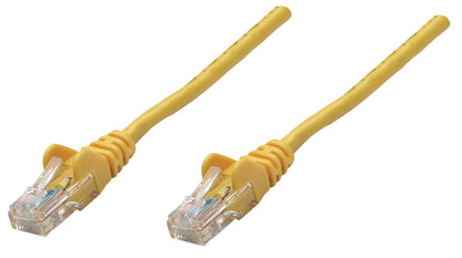 Intellinet Network Patch Cable, Cat6A, 0.25m, Yellow, Copper, S/FTP, LSOH / LSZH, PVC, RJ45, Gold Plated Contacts, Snagless, Booted, Lifetime Warranty