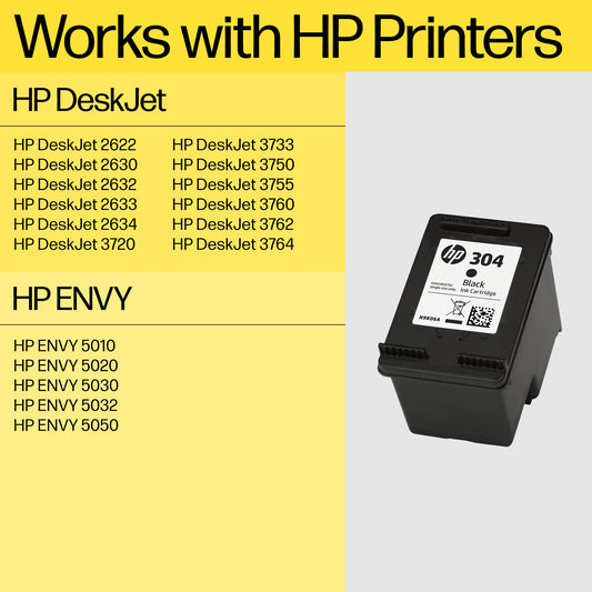HP 304 2-pack Black/Tri-color Original Ink Cartridges