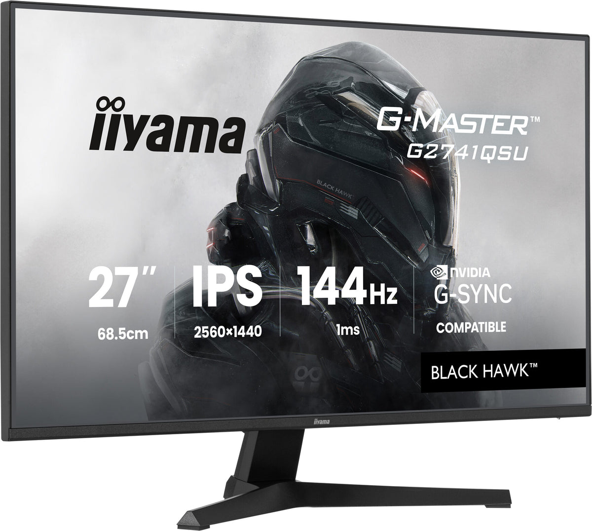 iiyama G-MASTER G2741QSU-B1 computer monitor 68.6 cm (27") 2560 x 1440 pixels 4K Ultra HD QLED Black
