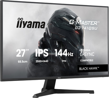 iiyama G-MASTER G2741QSU-B1 computer monitor 68.6 cm (27") 2560 x 1440 pixels 4K Ultra HD QLED Black
