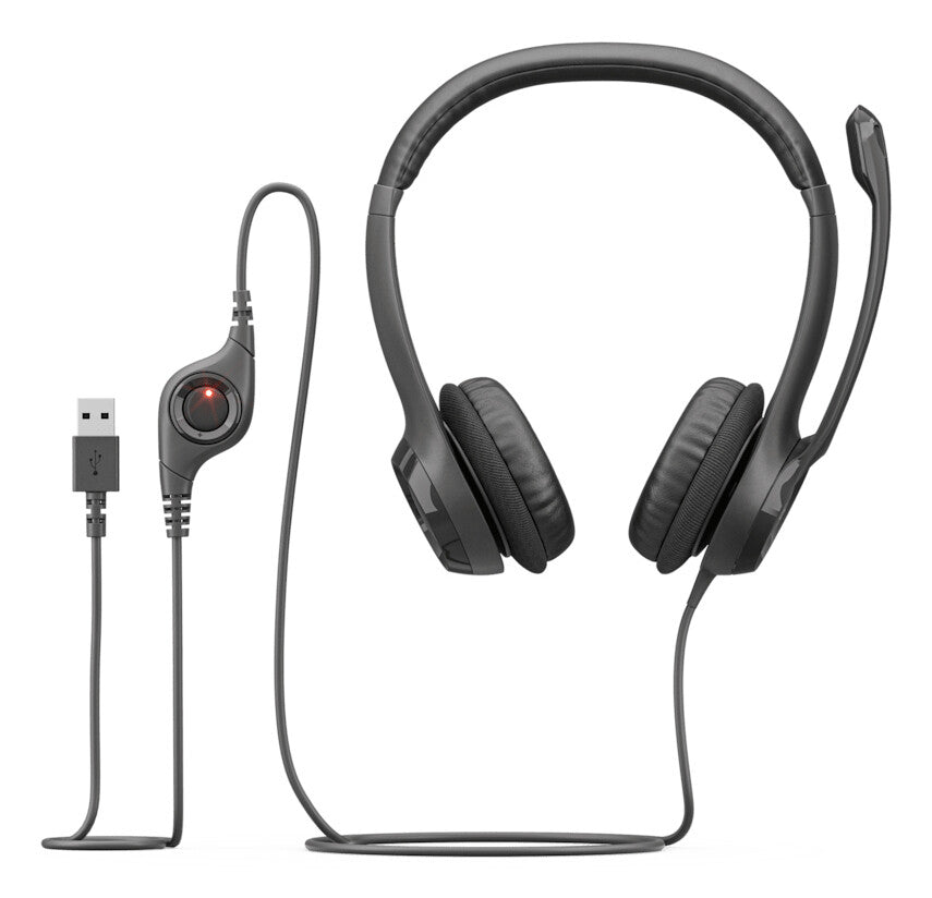 Logitech H390 USB Headset Wired Head-band Calls/Music USB Type-A Black