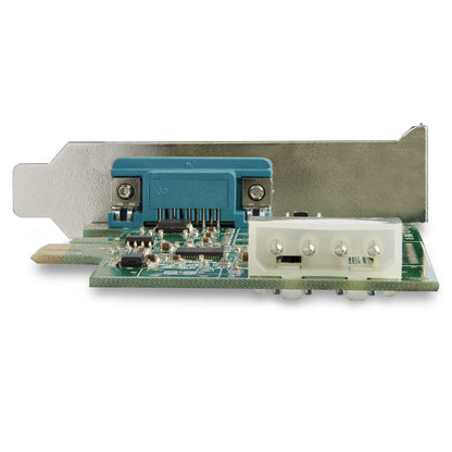 StarTech.com 4-port PCI Express RS232 Serial Adapter Card - PCIe RS232 Serial Host Controller Card - PCIe to Serial DB9 Card - 16950 UART - Expansion Card - Windows/Linux - TAA
