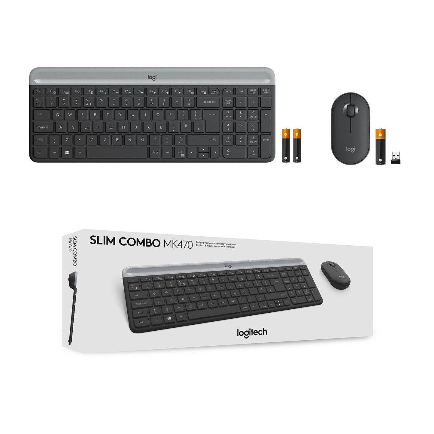 Logitech Slim Wireless Combo MK470