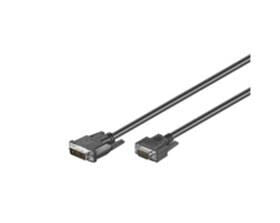 Microconnect 50990 video cable adapter 2 m DVI-I VGA (D-Sub) Black