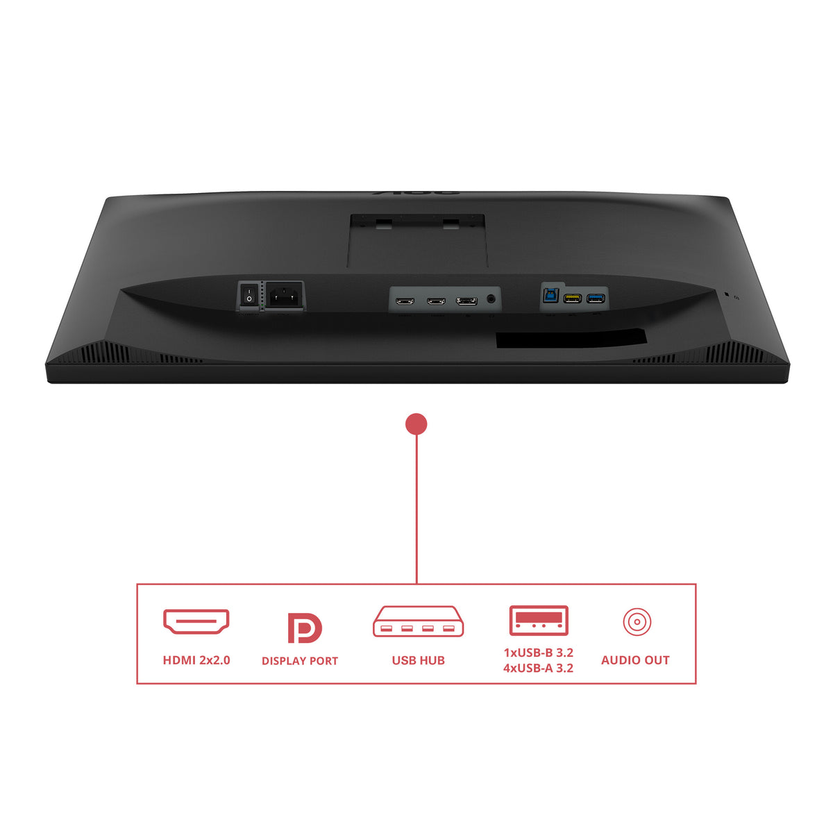 AOC E3 U27E3UF computer monitor 68.6 cm (27") 3840 x 2160 pixels 4K Ultra HD LED Black