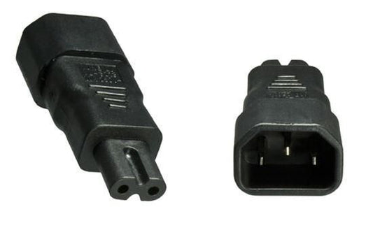 Microconnect PE147AD cable gender changer C14 C7 Black