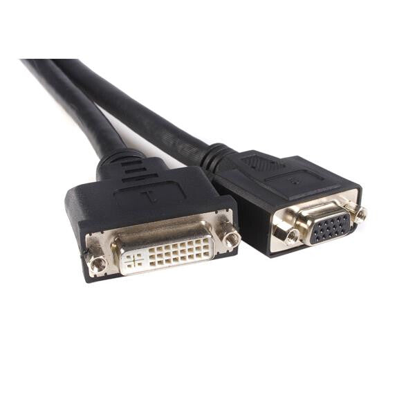 StarTech.com 8in LFH 59 Male to Female DVI I VGA DMS 59 Cable