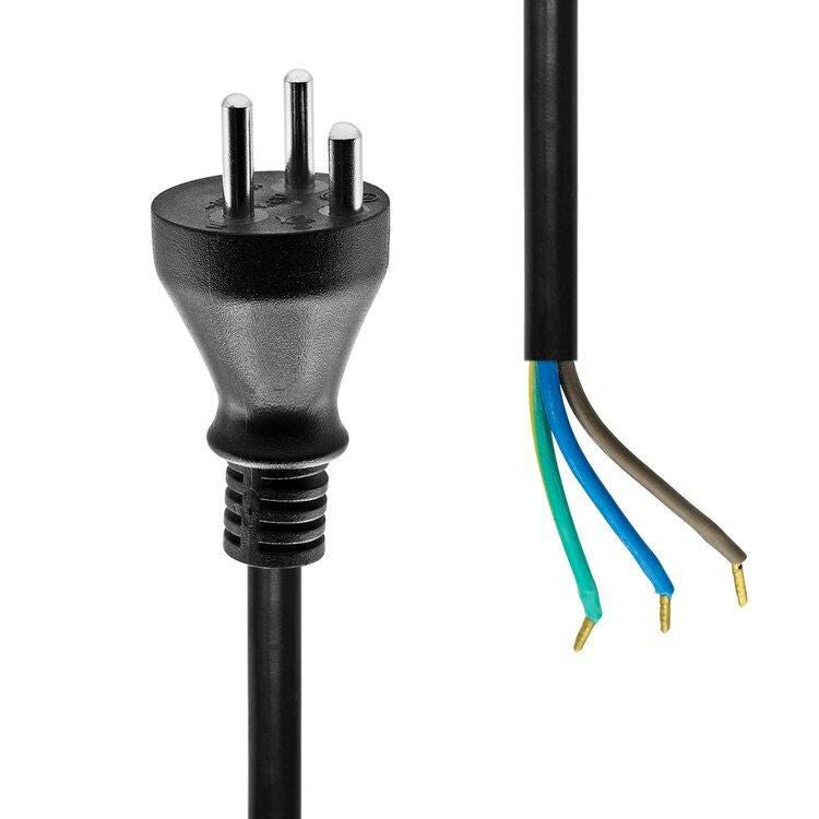 Microconnect MC-PE010DKB-OE power cable Black 10 m Power plug type K
