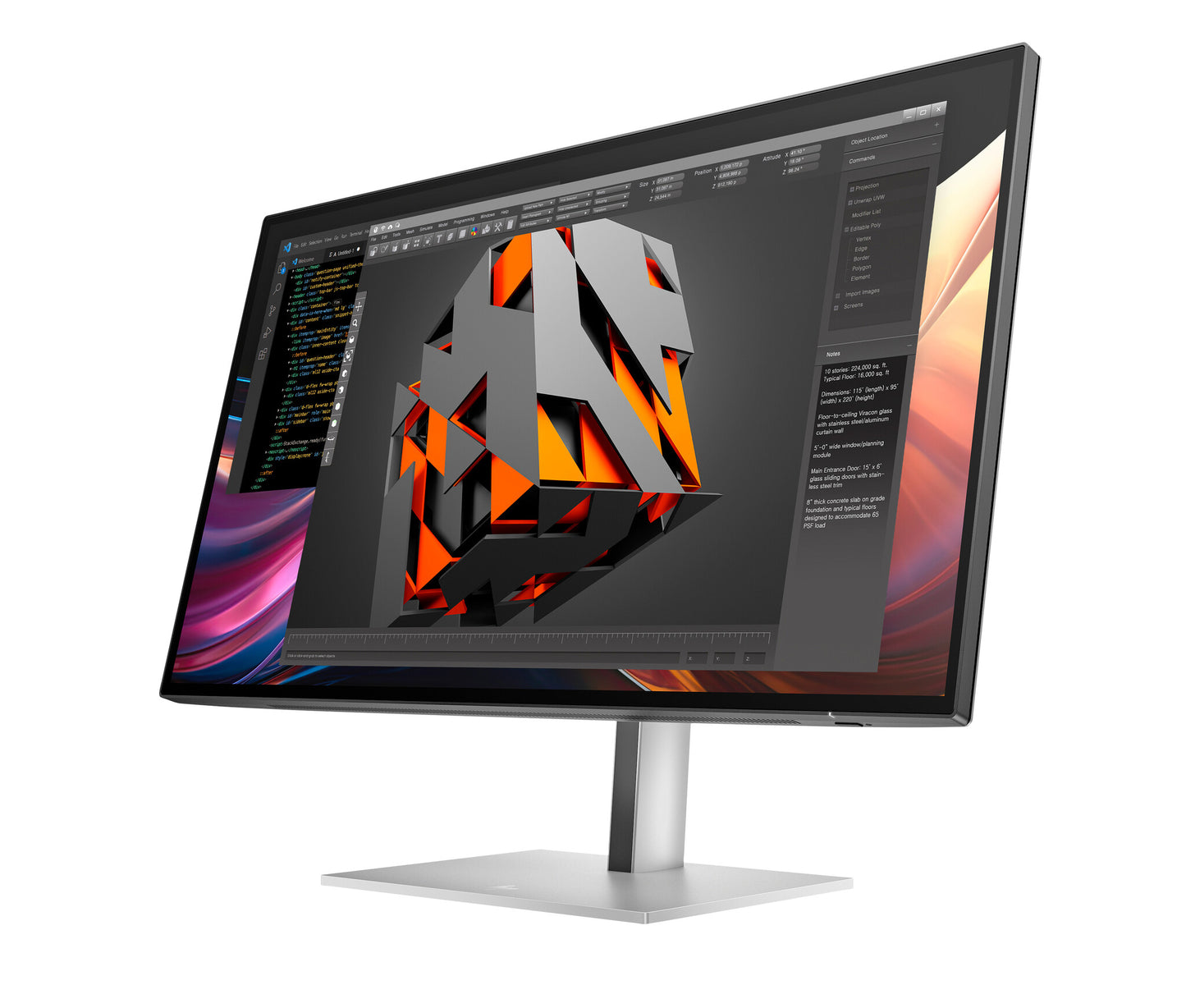 HP Series 7 Pro 27 inch QHD Monitor - 727pq PVC Free