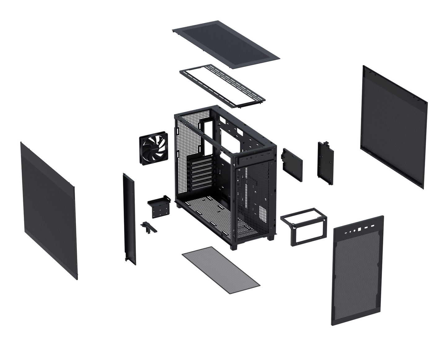 ASUS Prime AP303 Mesh Midi Tower Black