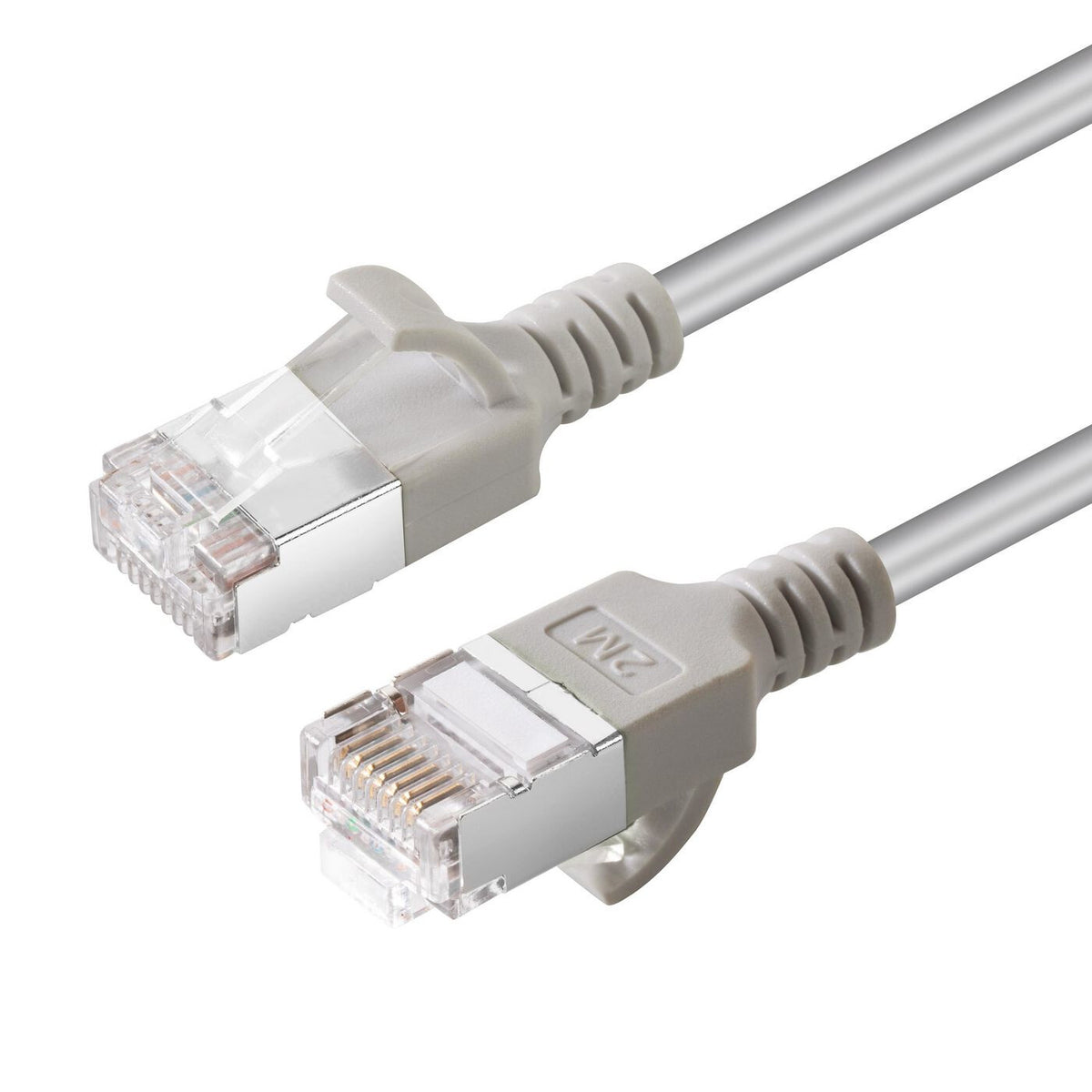 Microconnect V-FTP6A0015-SLIM networking cable Grey 0.15 m Cat6a U/FTP (STP)