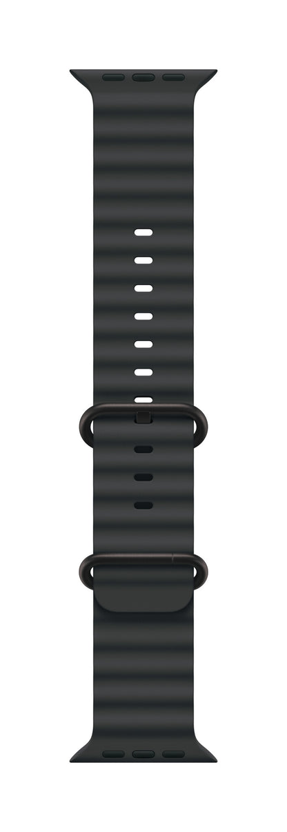 Apple 49mm Navy Ocean Band - Black Titanium Finish