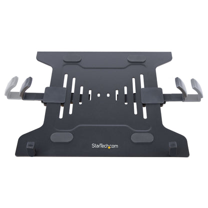 StarTech.com Laptop Desk Mount - Monitor and Laptop Mount - Displays up to 34" (17.6lb/8kg) & Laptops (4.5kg/9.9lb) - Articulating VESA Laptop Tray Arm - Clamp / Grommet Mount
