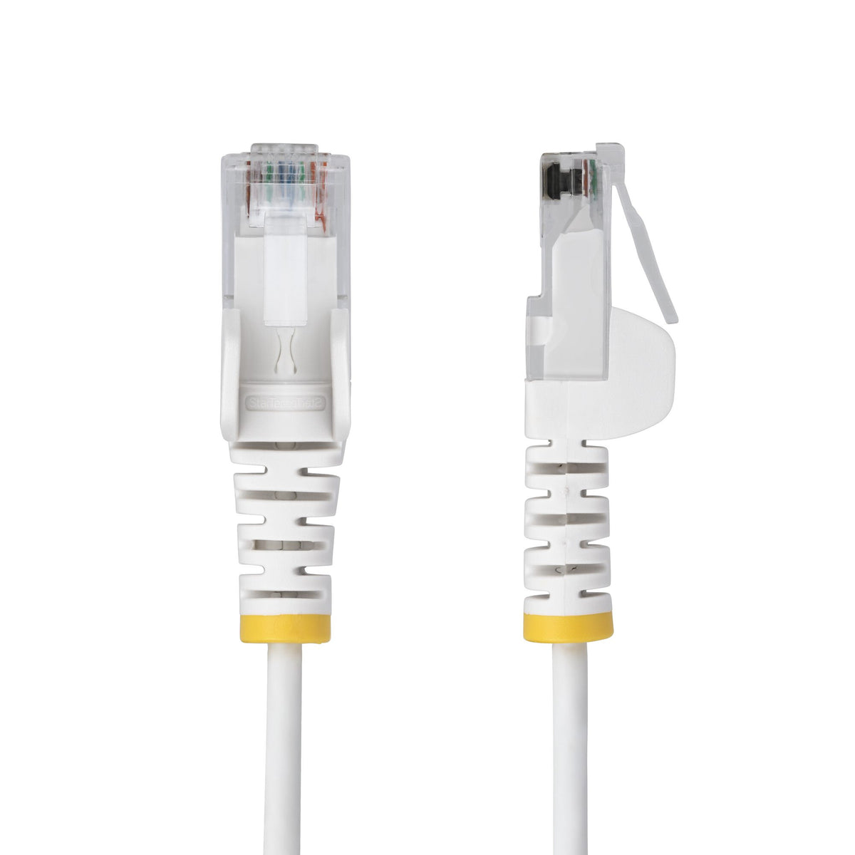 StarTech.com 2m White Slim CAT6 Ethernet Cable, Snagless, 100W PoE, UTP, LSZH, 28AWG Pure Bare Copper Wire, Slim RJ45 Network Patch Cord w/Strain Reliefs, Individually Tested