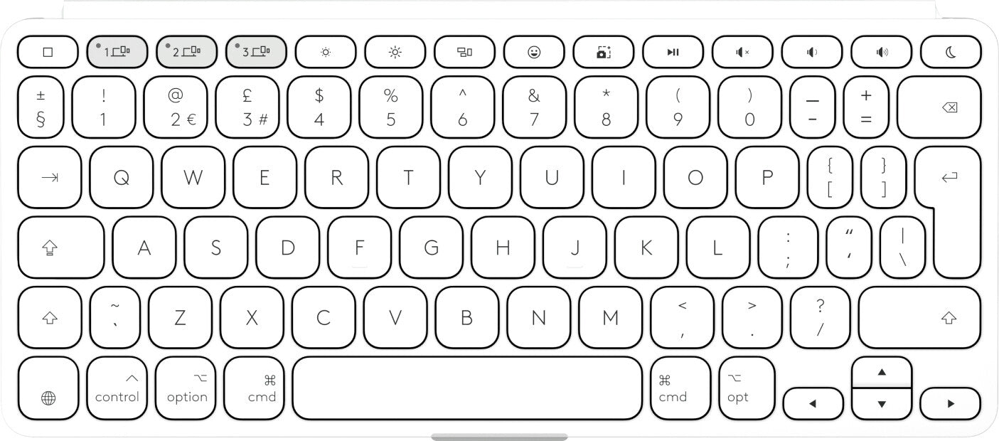 Logitech Keys-To-Go 2 keyboard Universal Bluetooth QWERTY UK English White