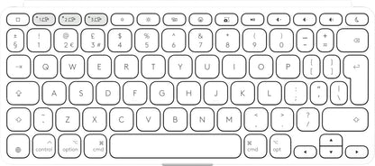 Logitech Keys-To-Go 2 keyboard Universal Bluetooth QWERTY UK English White