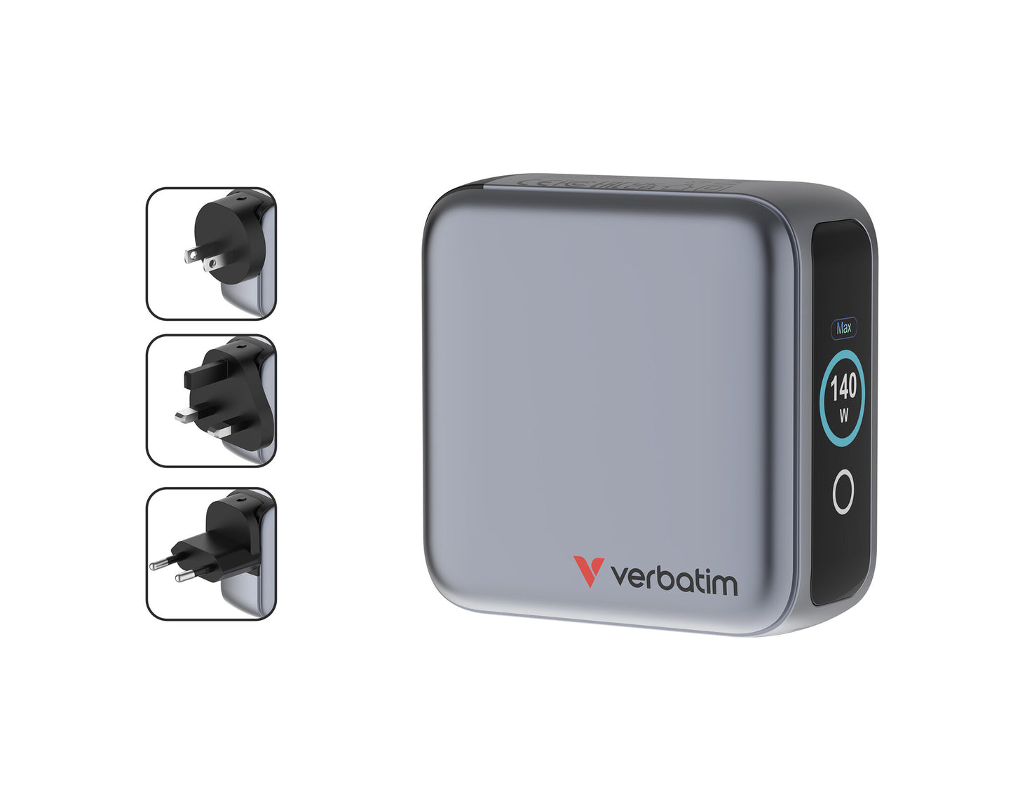 Verbatim Mini GaN Charger 140W with Display
