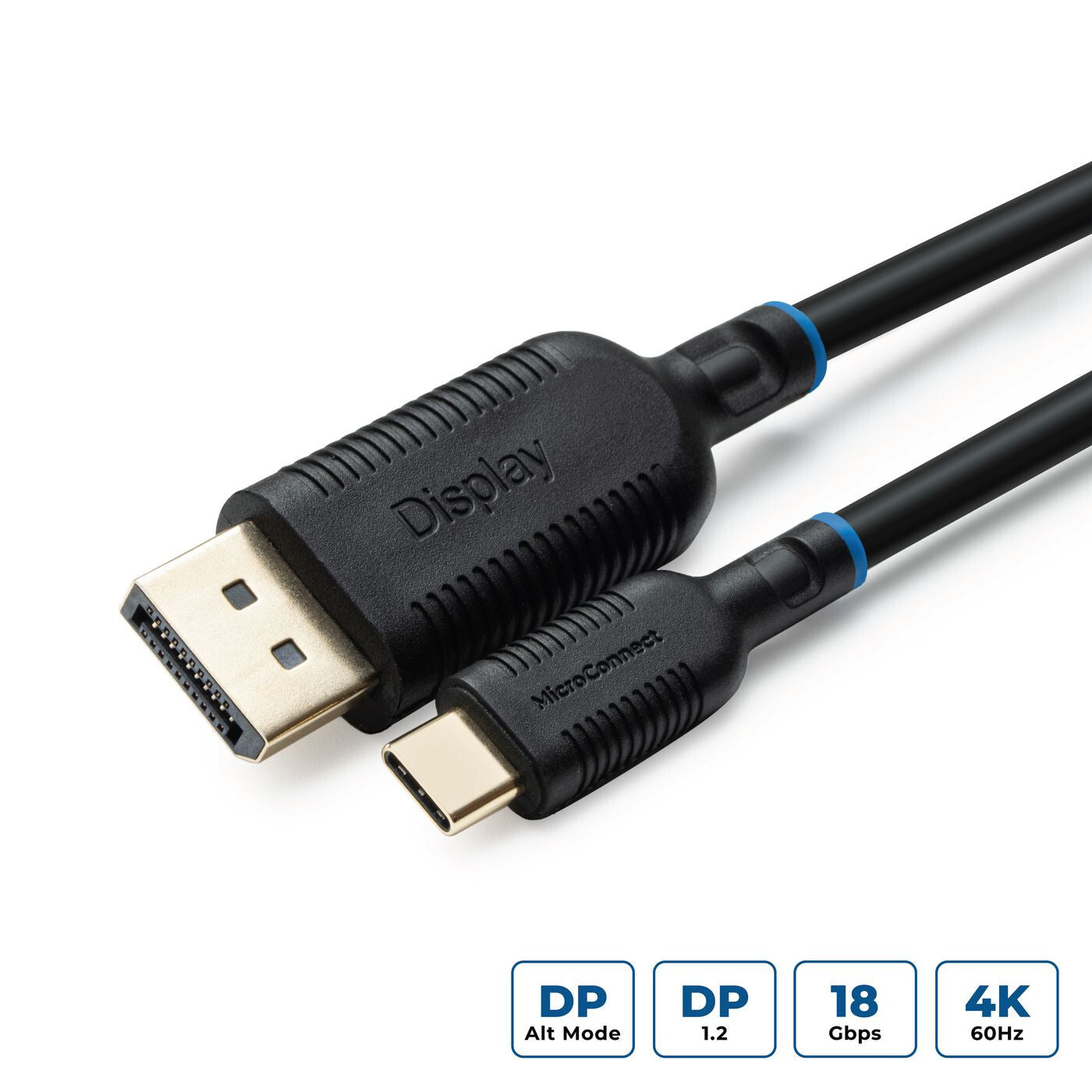 Microconnect MC-USBCDP05 video cable adapter 0.5 m USB Type-C DisplayPort Black