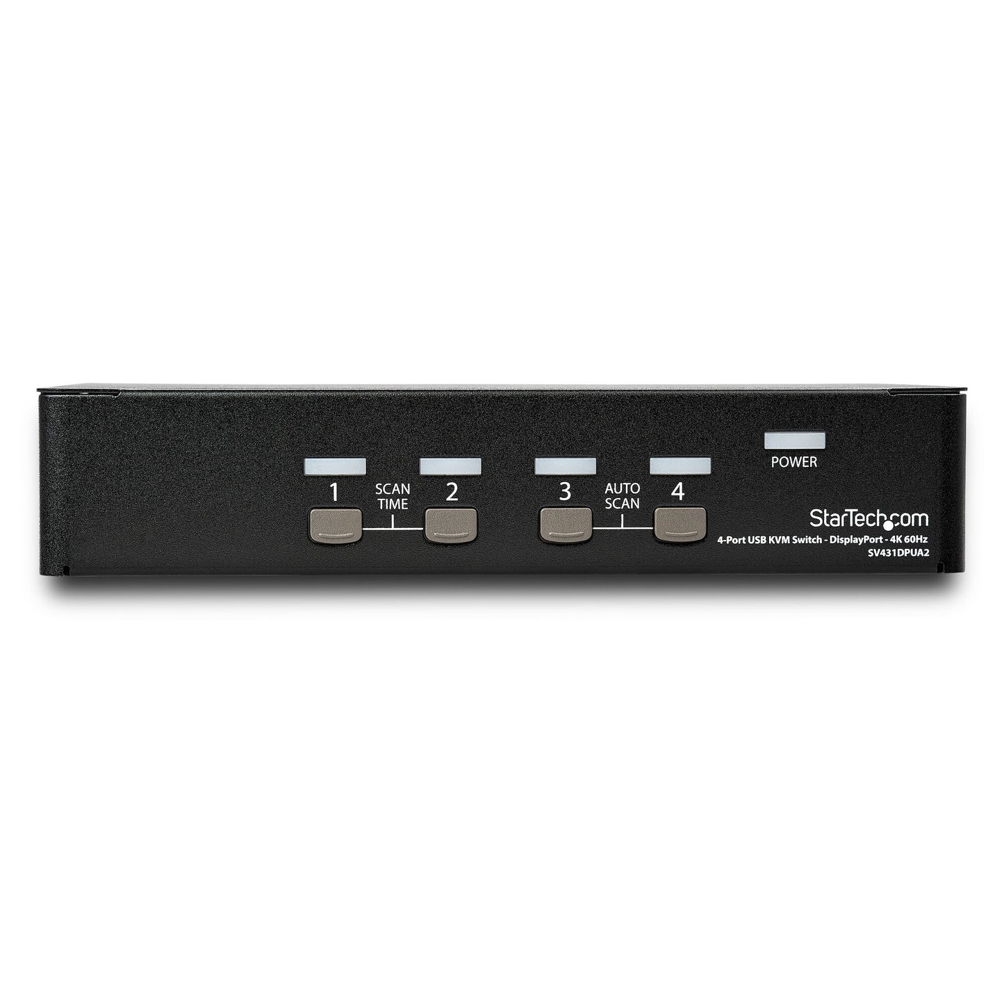 StarTech.com 4 Port DisplayPort KVM Switch - 4K 60Hz - Single Display - Dual Port UHD DP 1.2 USB KVM Switch with Integrated USB 2.0 Hub & Audio - Dell, HP, Apple, Lenovo - TAA Compliant