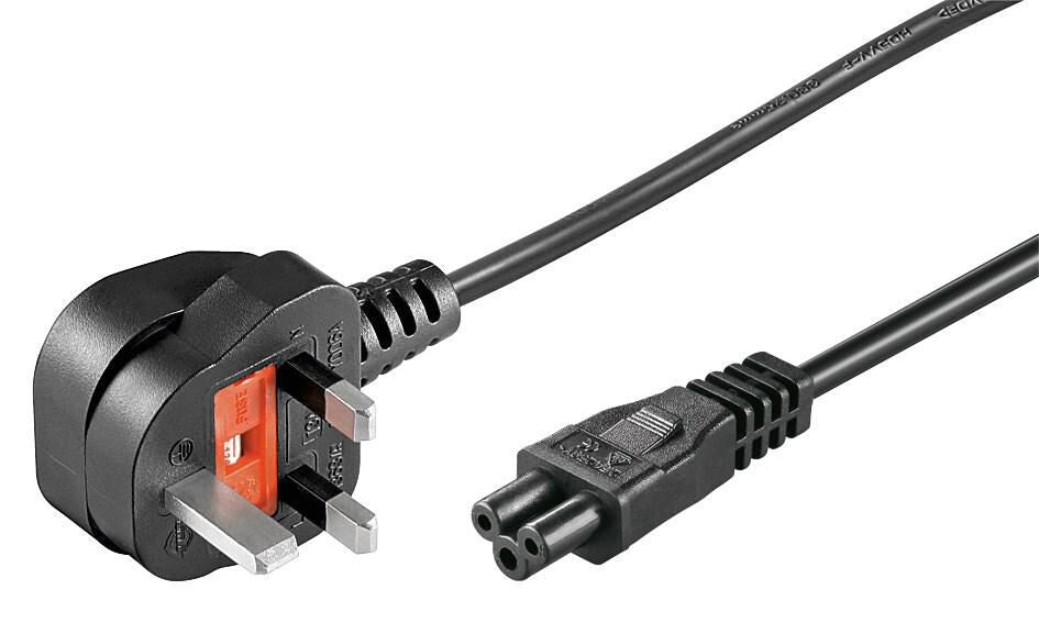 Microconnect PE090810 power cable Black 1 m Power plug type G C5 coupler