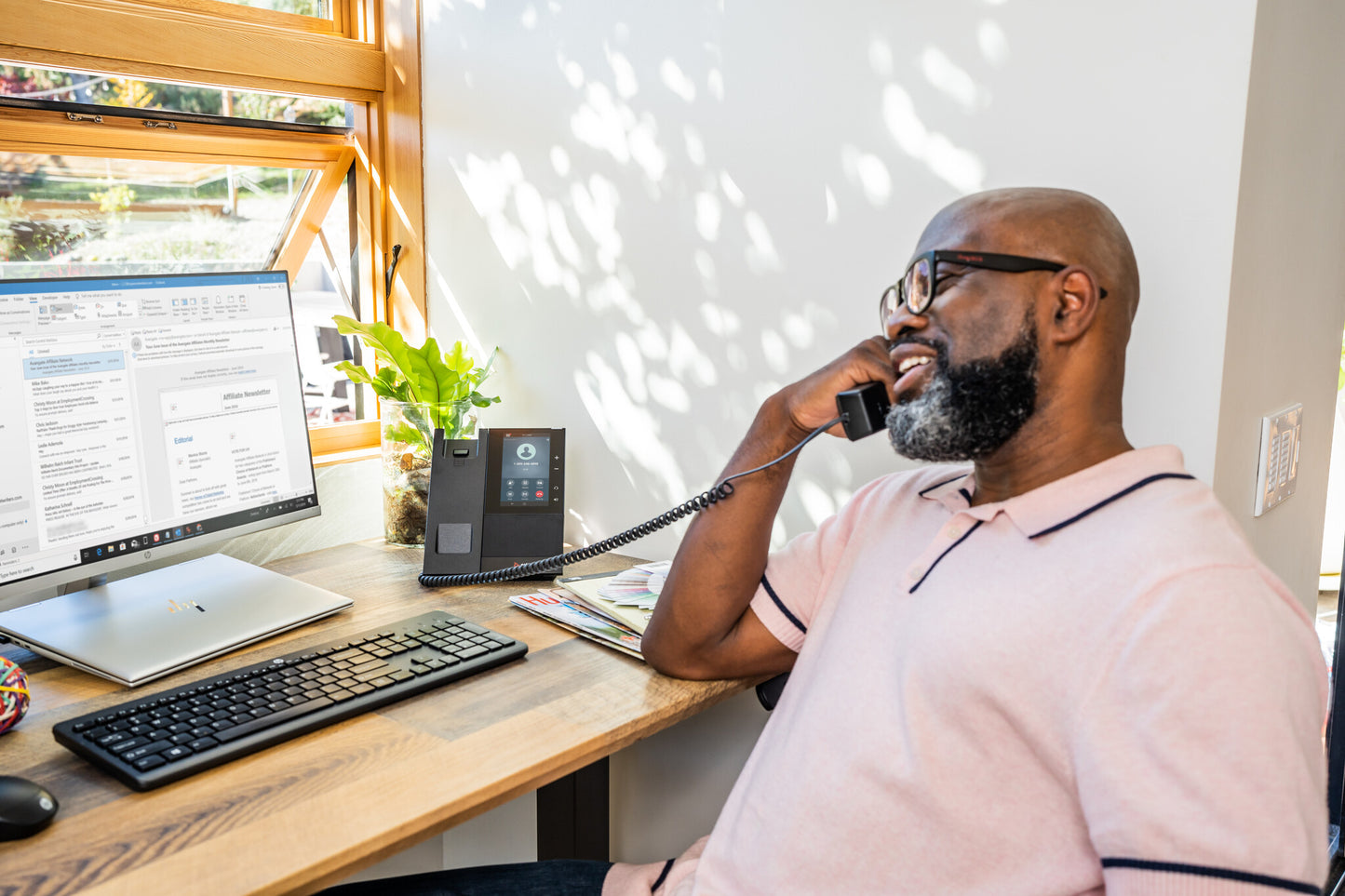 HP Poly CCX 505 Business Media Phone for Microsoft Teams and PoE-enabled