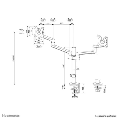 Neomounts desk monitor arm
