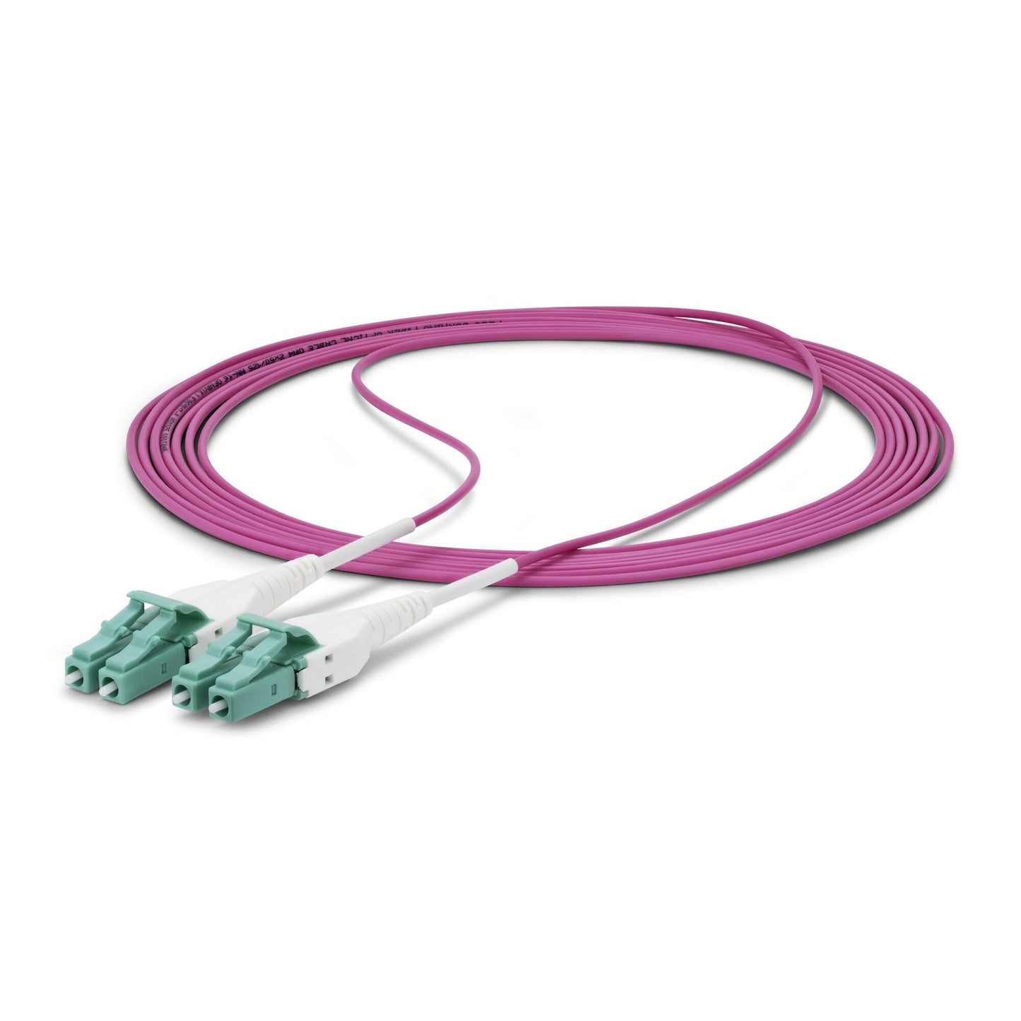 StarTech.com 3m (10ft) LC to LC (UPC) OM4 Multimode Fiber Optic Cable, Erika Violet, 50/125µm, 40G/100G, LOMMF/VCSEL, Uniboot Fiber Jumper Cord, OFNR Riser Rated