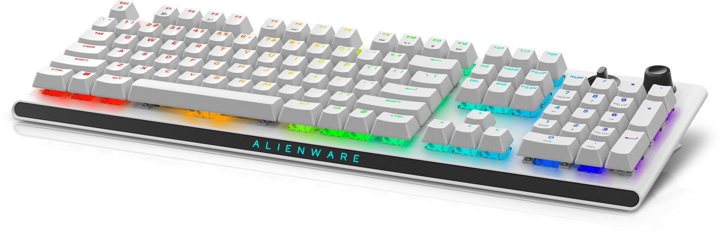 Alienware Tri-Mode AW920K keyboard Gaming USB + RF Wireless + Bluetooth White