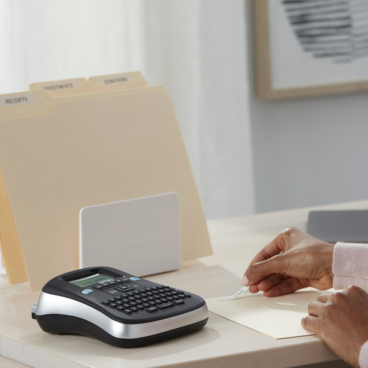 DYMO LabelManager 210D+ Label Maker | Desktop Label Printer | Portable Label Maker with QWERTY Keyboard | Large Display & One-Touch Smart Keys | For Home & Office