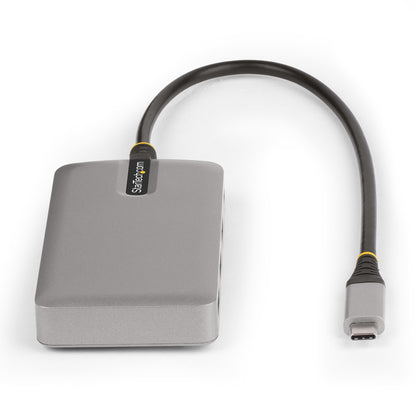 StarTech.com 4-Port USB-C Hub with USB-C DP Alt Mode Video Output 4K 60Hz - 3x USB-A, 1x USB Type-C, 100W Power Delivery Pass-Through, USB 3.2 10Gbps, 1ft/30cm Cable, Portable USB Hub