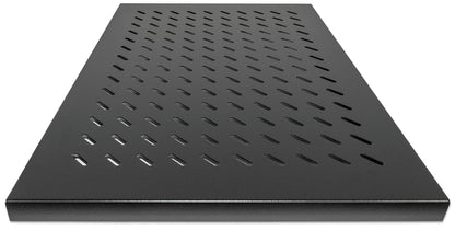 Intellinet 19" Fixed Shelf, 1U, 800mm Depth, Heavy-Duty, Max 100kg, Black