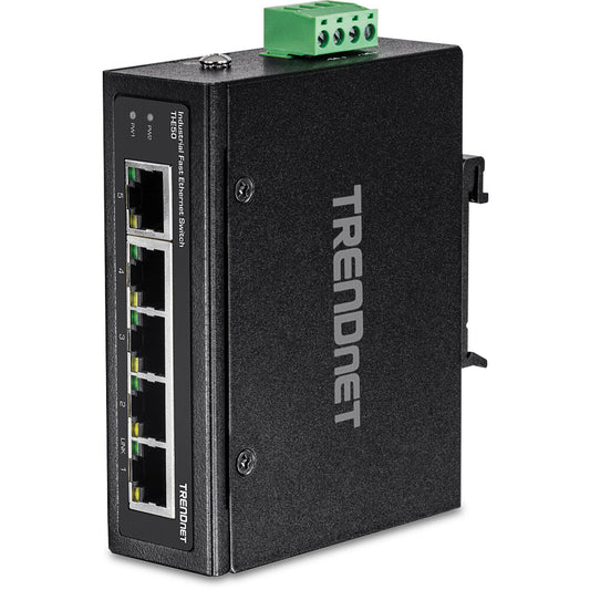 Trendnet TI-E50 network switch Unmanaged Fast Ethernet (10/100) Black