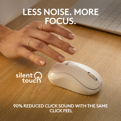 Logitech M240 Silent mouse Travel Ambidextrous RF Wireless + Bluetooth 4000 DPI