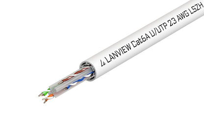 Lanview LVN122182 networking cable White 500 m Cat6a U/UTP (UTP)