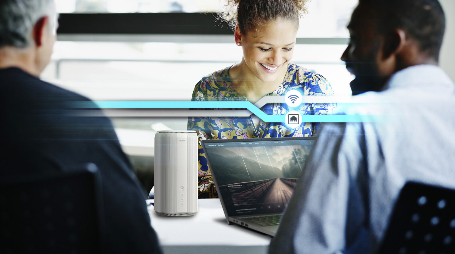 Acer Connect X6E wireless router Gigabit Ethernet Tri-band (2.4 GHz / 5 GHz / 6 GHz) 5G White