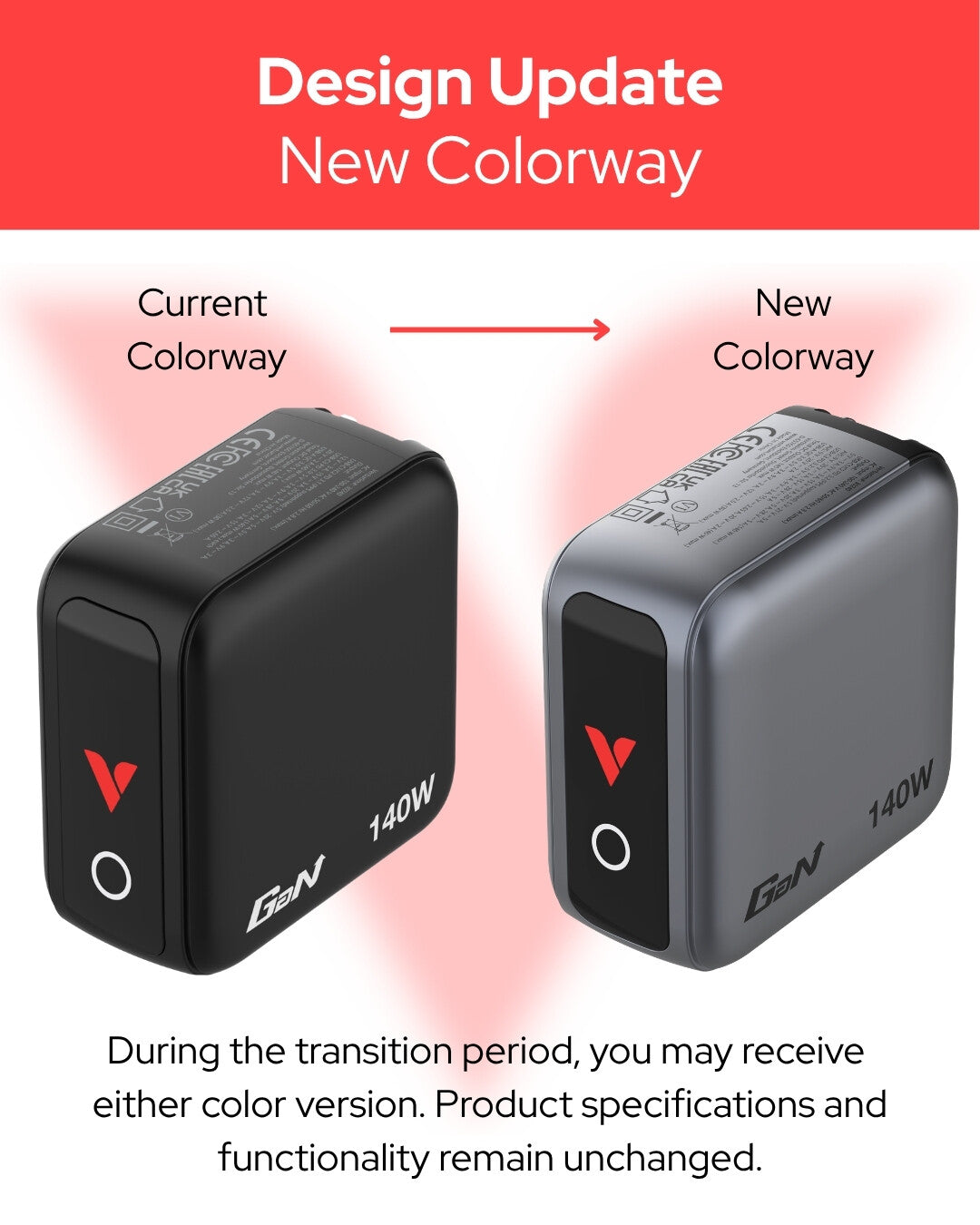 Verbatim Mini GaN Charger 140W with Display